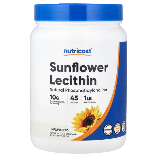 Nutricost, Sunflower Lecithin, Unflavored, 16.2 oz (454 g)