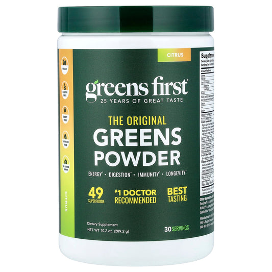 Greens First, Greens Powder, Citrus, 289.2 g (10.2 oz)