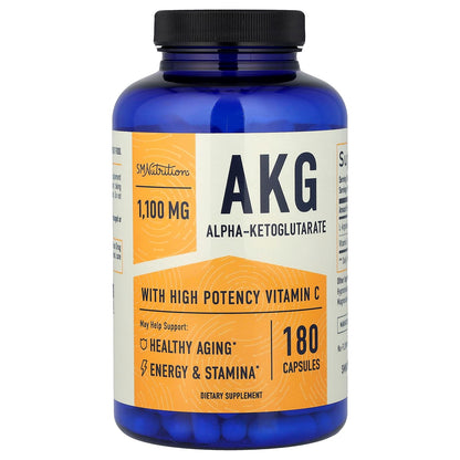 SMNutrition AKG + Vitamin C Healthy Aging 180 Caps
