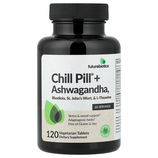 Futurebiotics, Chill Pill® + Ashwagandha, 120 Vegetarian Tablets