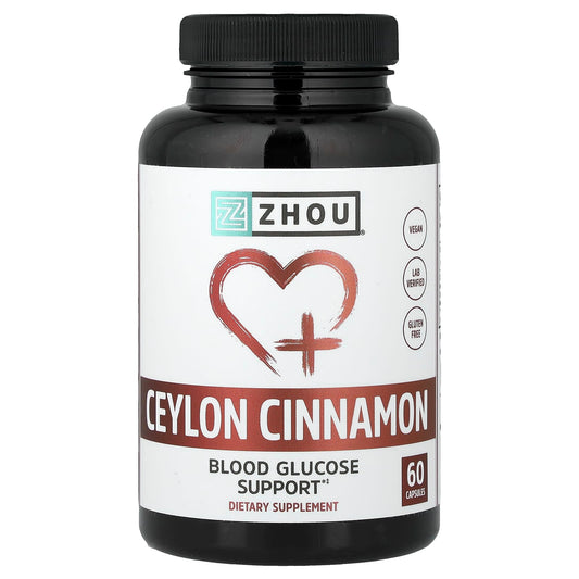 Zhou Nutrition, Ceylon Cinnamon, 60 Capsules