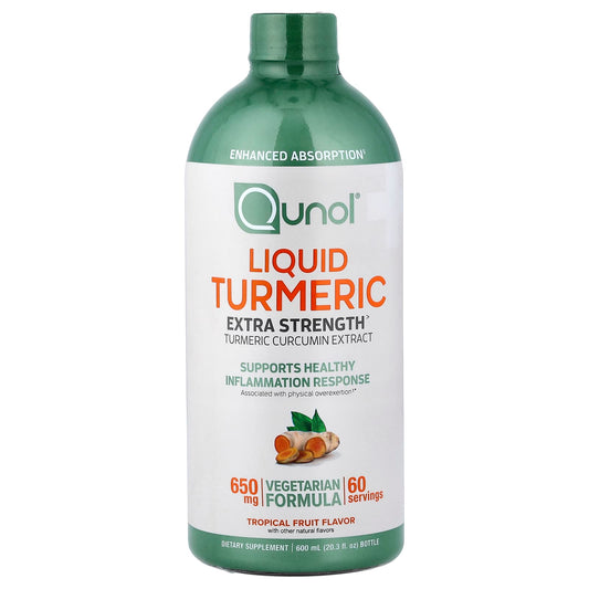 Qunol, Liquid Turmeric, Tropical Fruit, 600 ml (20.3 fl oz)
