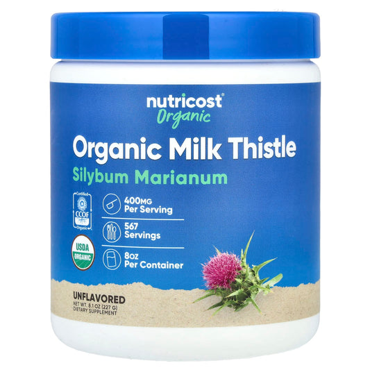 Nutricost, Organic Milk Thistle, Unflavoured, 8.1 oz (227 g)