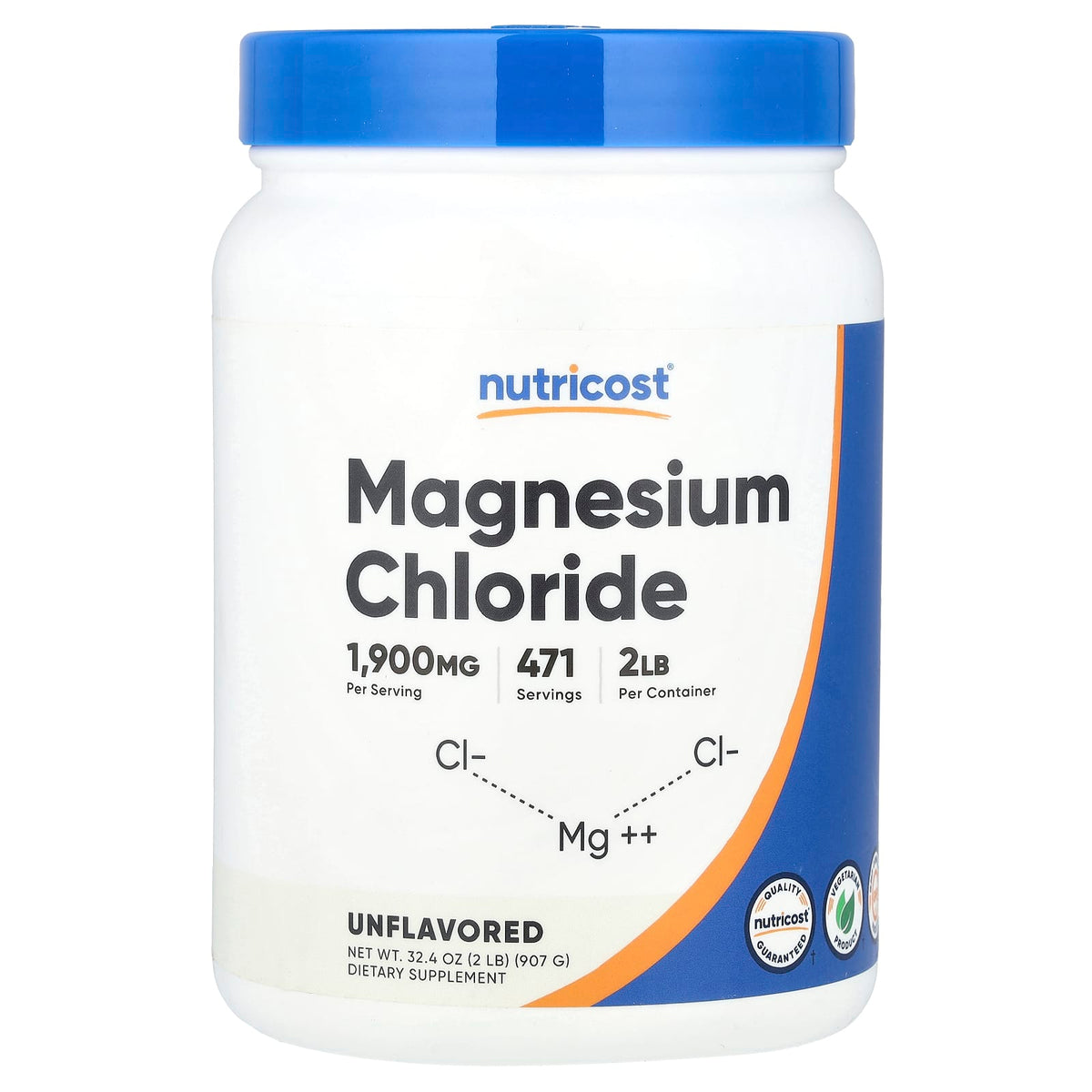 Nutricost, Magnesium Chloride, Unflavoured, 32.4 oz (907 g)