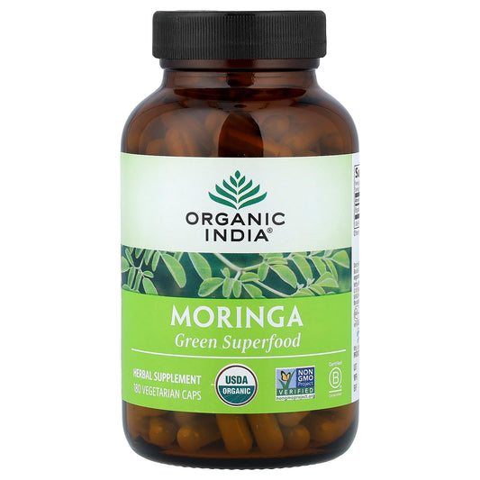 Organic India, Moringa, 180 Vegetarian Caps (350 mg per Capsule)