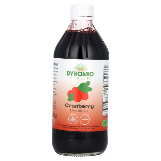 Dynamic Health, Cranberry Concentrate, Glass, 16 fl oz (473 ml)