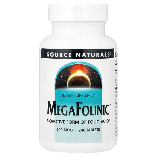 Source Naturals, MegaFolinic™, 800 mcg, 240 Tablets