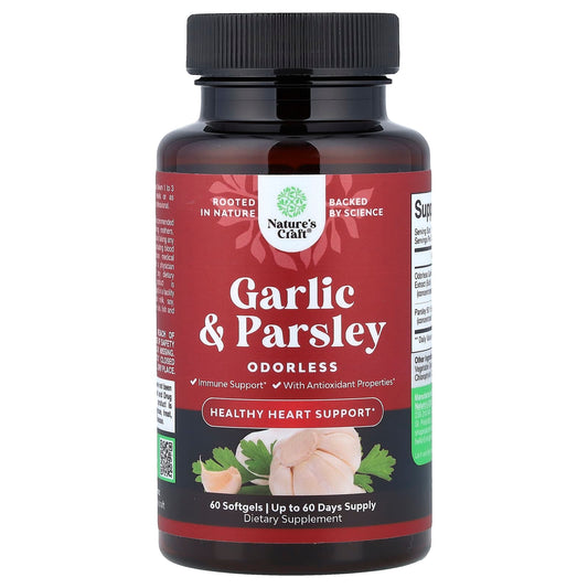 Nature's Craft, Garlic & Parsley, 60 Capsules
