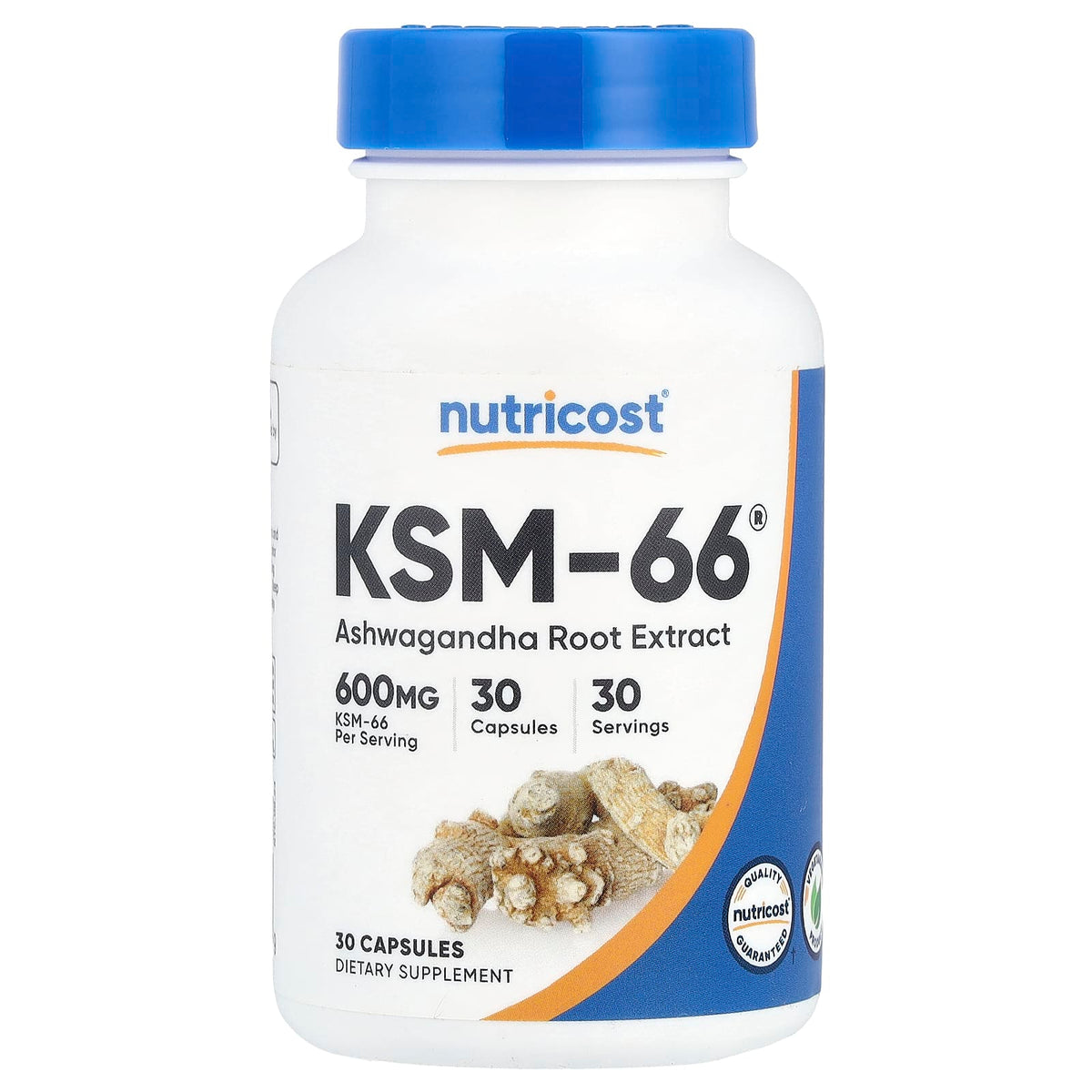 Nutricost KSM-66 Ashwagandha Root Extract 600 mg 30 Caps