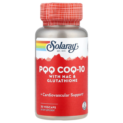 Solaray PQQ CoQ-10 with NAC & Glutathione 30 VegCaps