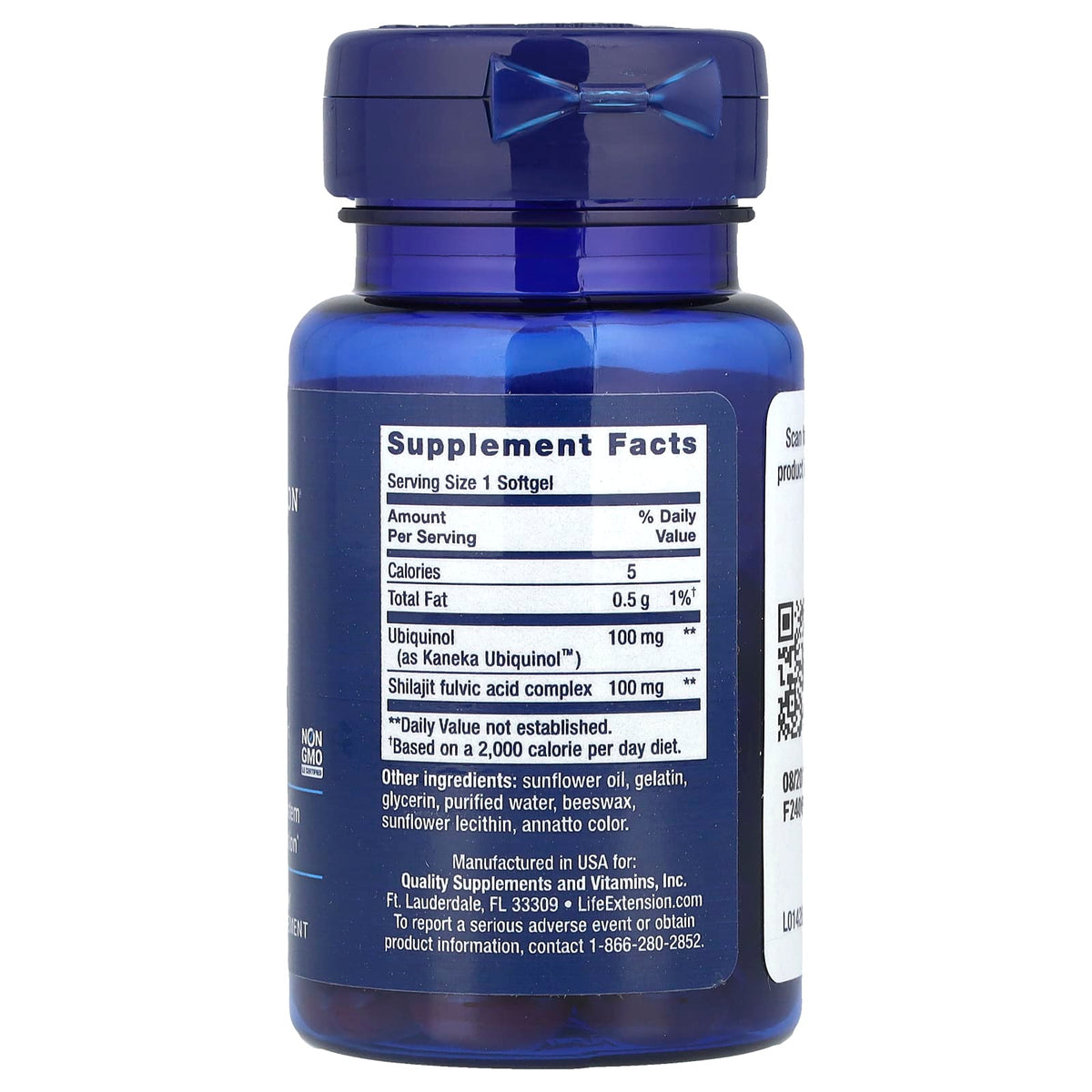 Super Ubiquinol CoQ10 with Enhanced Mitochondrial 100 mg 60 Softgels
