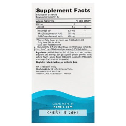 Nordic Naturals DHA 90 Softgels