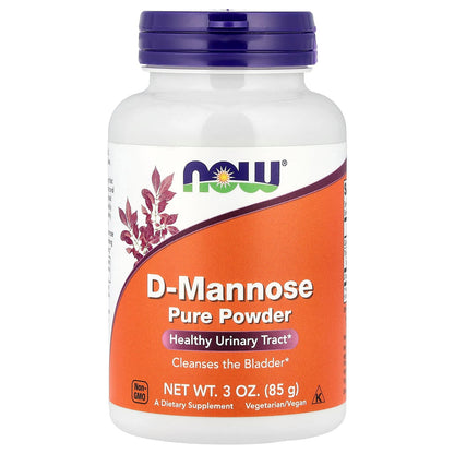 NOW Foods D-Mannose Pure Powder 3 oz (85 g) Urinary