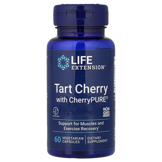 Life Extension, Tart Cherry with CherryPURE, 60 Vegetarian Capsules (480 mg per Capsule)