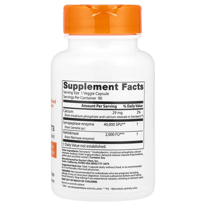 Doctors Best Nattokinase 90 Veg Caps