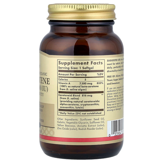 Solgar, Naturally Sourced Oceanic Beta-Carotene, 90 Softgels