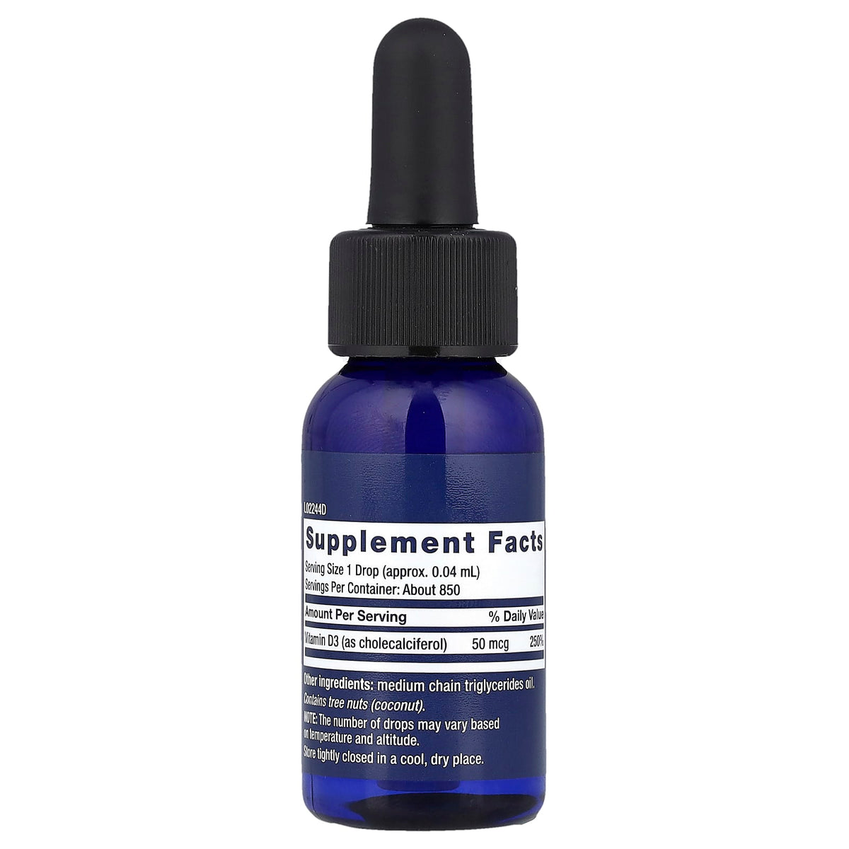 Life Extension Liquid Vitamin D3 50 mcg 1 fl oz (29.57 ml)