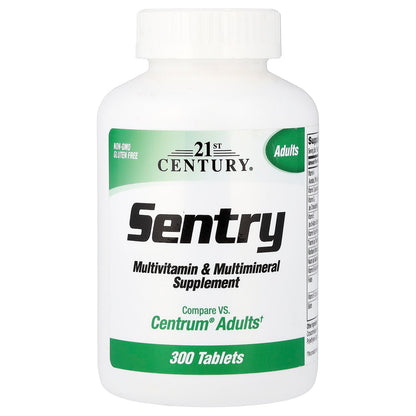 21st Century, Sentry, Multivitamin & Multimineral Supplement, 300 Tablets