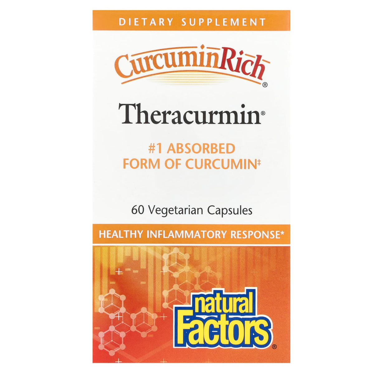 Natural Factors, CurcuminRich, Theracurmin, 60 Veg Capsules