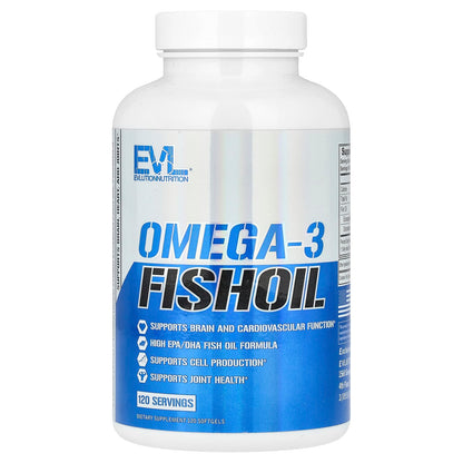 EVLution Nutrition, Omega-3 Fish Oil, 120 Softgels