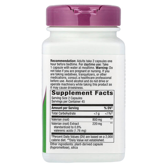 Nature's Way, Valerian, 220 mg, 90 Vegan Capsules