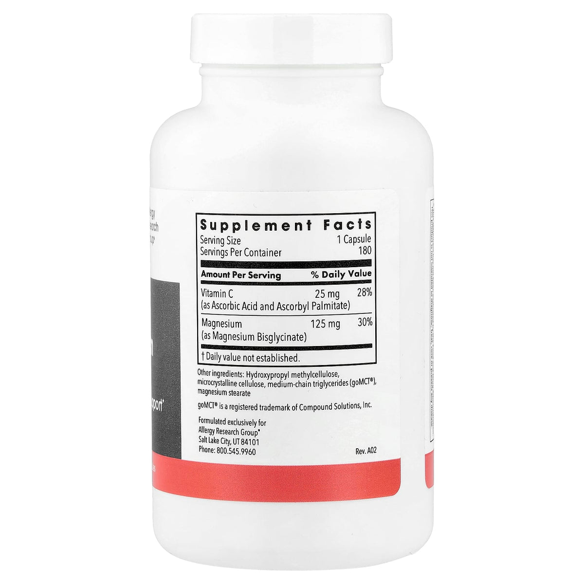Metabolic Maintenance Magnesium Glycinate 180 Veg Caps