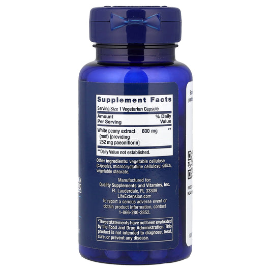 Life Extension, Peony Immune, 60 Vegetarian Capsules (600 mg per Capsule)