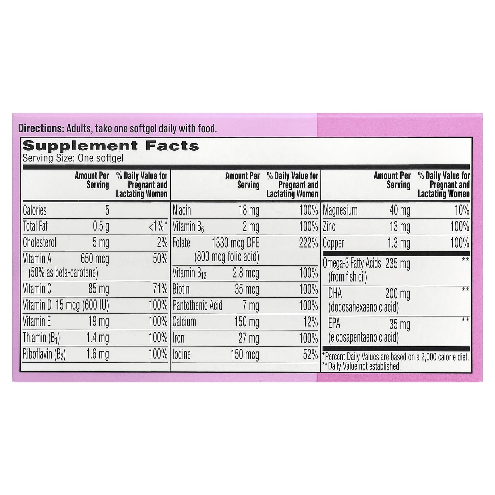 One-A-Day, Antenatal, 30 Capsules