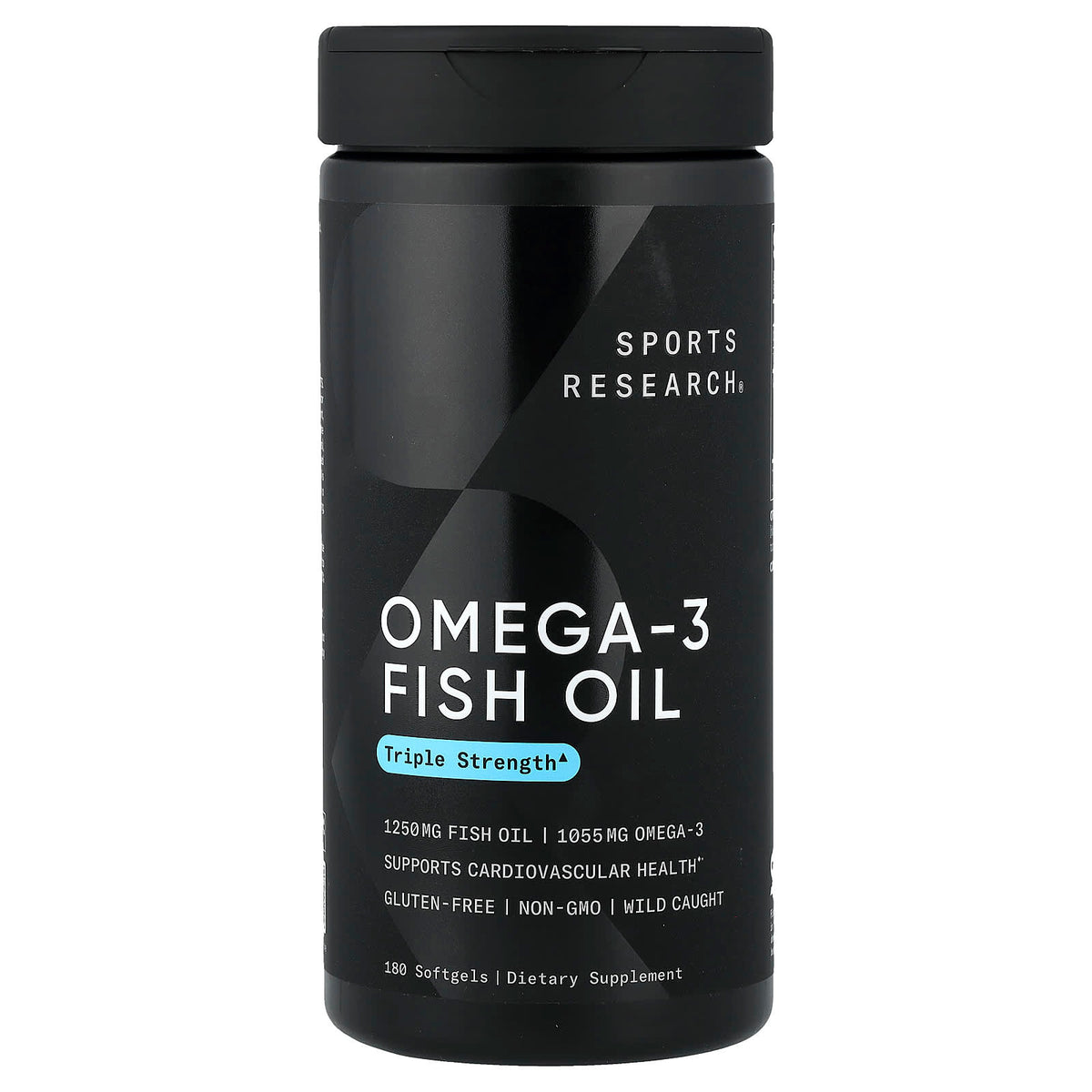 Sports Research Omega-3 Fish Oil, Triple Strength 180 Softgels