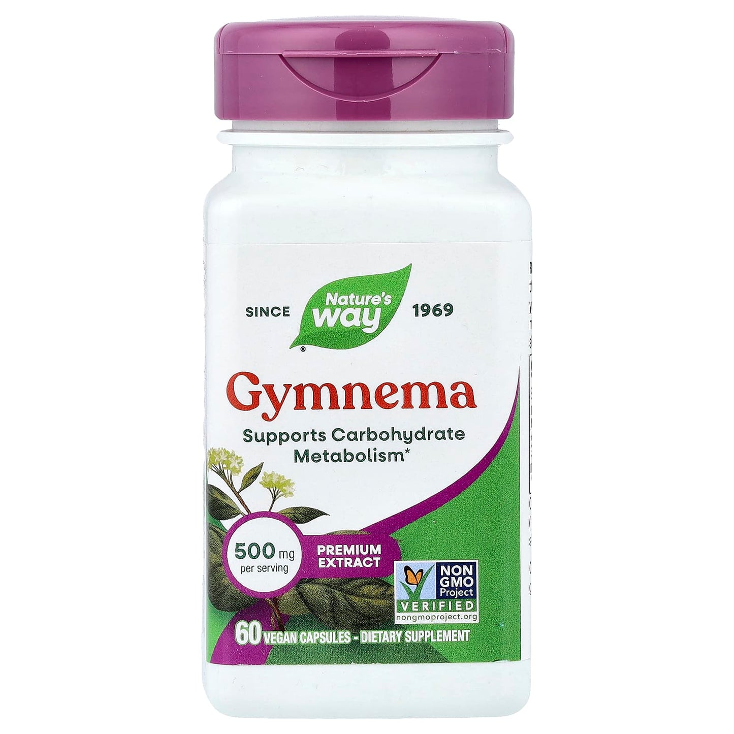 Nature's Way, Gymnema, 500 mg, 60 Vegan Capsules