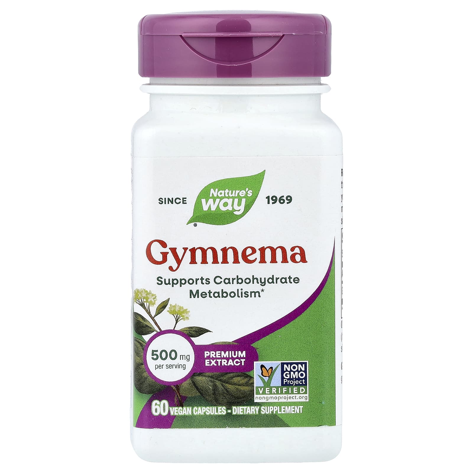 Nature's Way, Gymnema, 500 mg, 60 Vegan Capsules