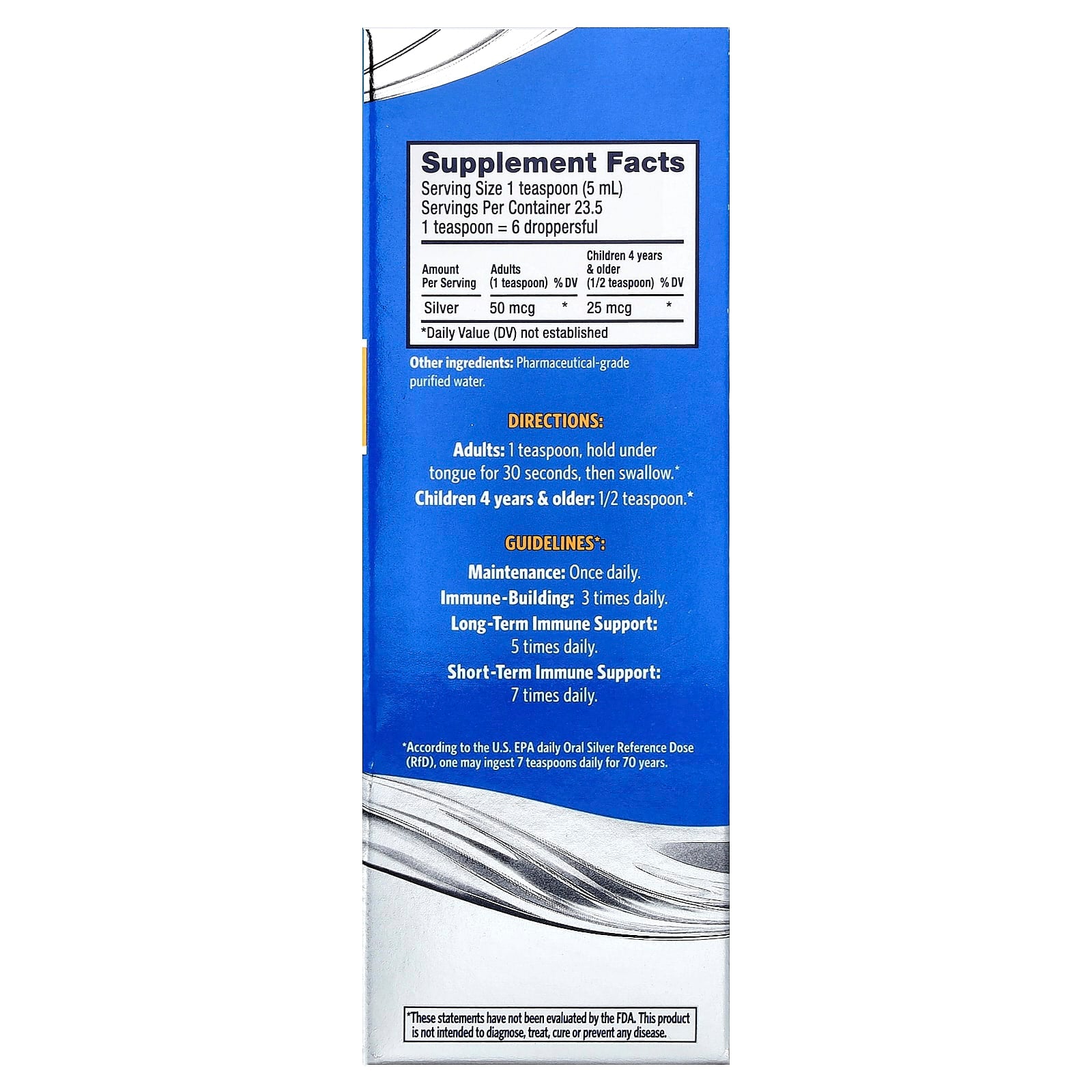 Sovereign Silver, Bio-Active Silver Hydrosol, Dropper-Top, Daily + Immune Support, 10 PPM, 4 fl oz (118 ml)