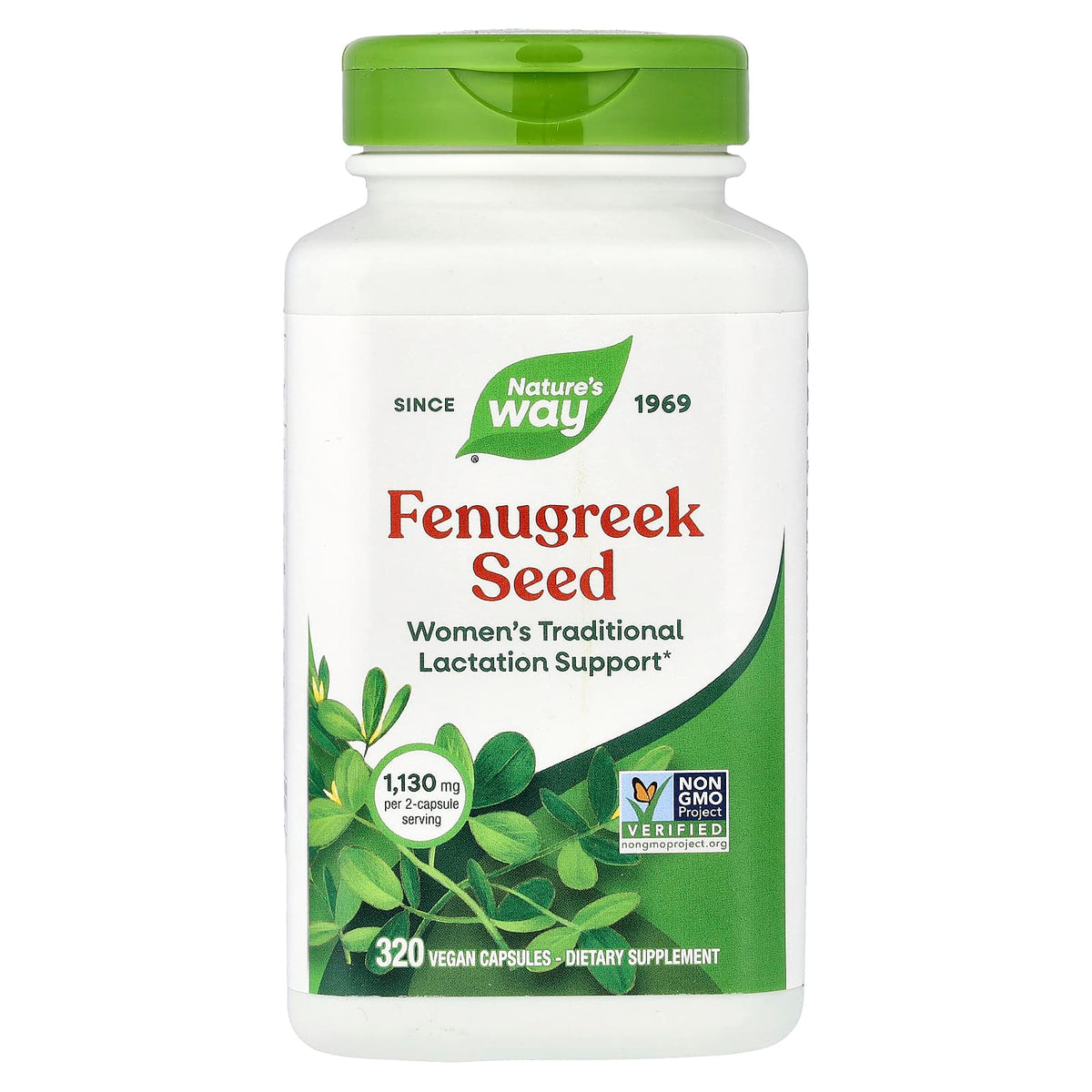 Nature's Way, Fenugreek Seed, 1,220 mg, 320 Vegan Capsules