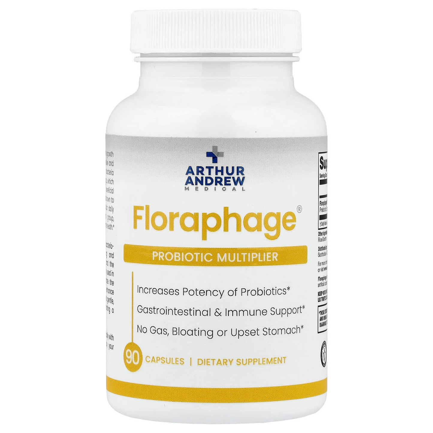 Arthur Andrew Medical, Floraphage, Probiotic Multiplier, 1,000,000 PFUs, 90 Capsules