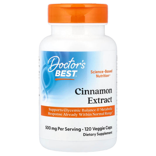 Doctor's Best, Cinnamon Extract, 120 Veggie Caps (250 mg per Capsule)
