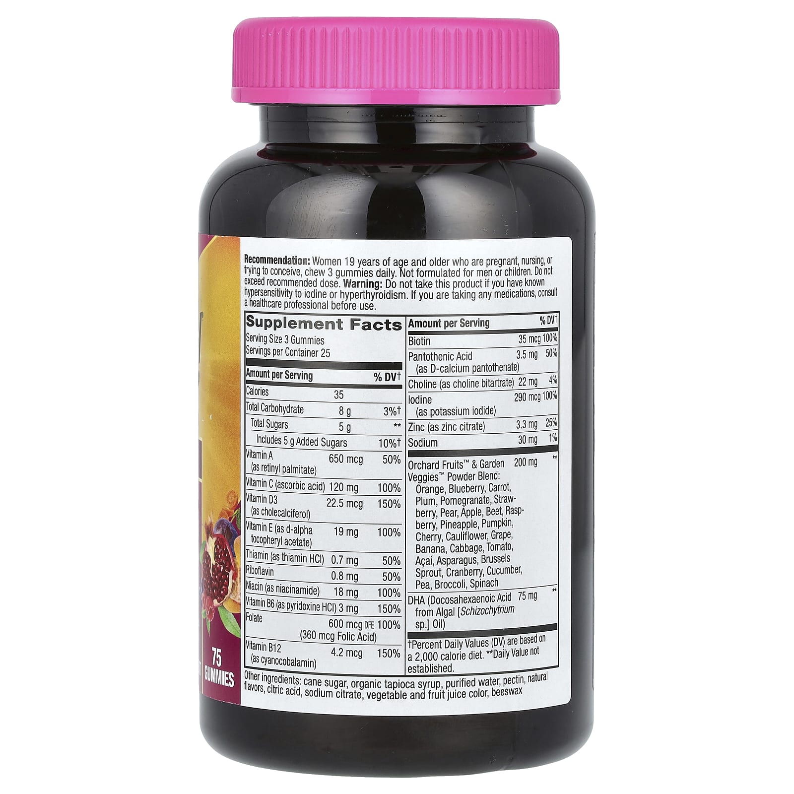 Nature's Way, Alive! Prenatal Premium Gummy, Strawberry & Lemon, 75 Gummies