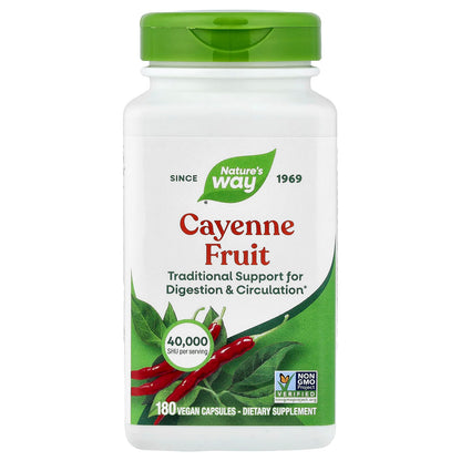 Nature's Way Cayenne Fruit 450 mg Per capsule