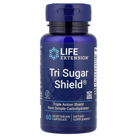 Life Extension, Tri Sugar Shield®, 60 Vegetarian Capsules
