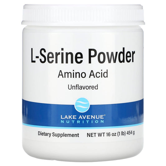 Lake Avenue Nutrition, L-Serine, Unflavoured Powder, 1 lb (454 g)